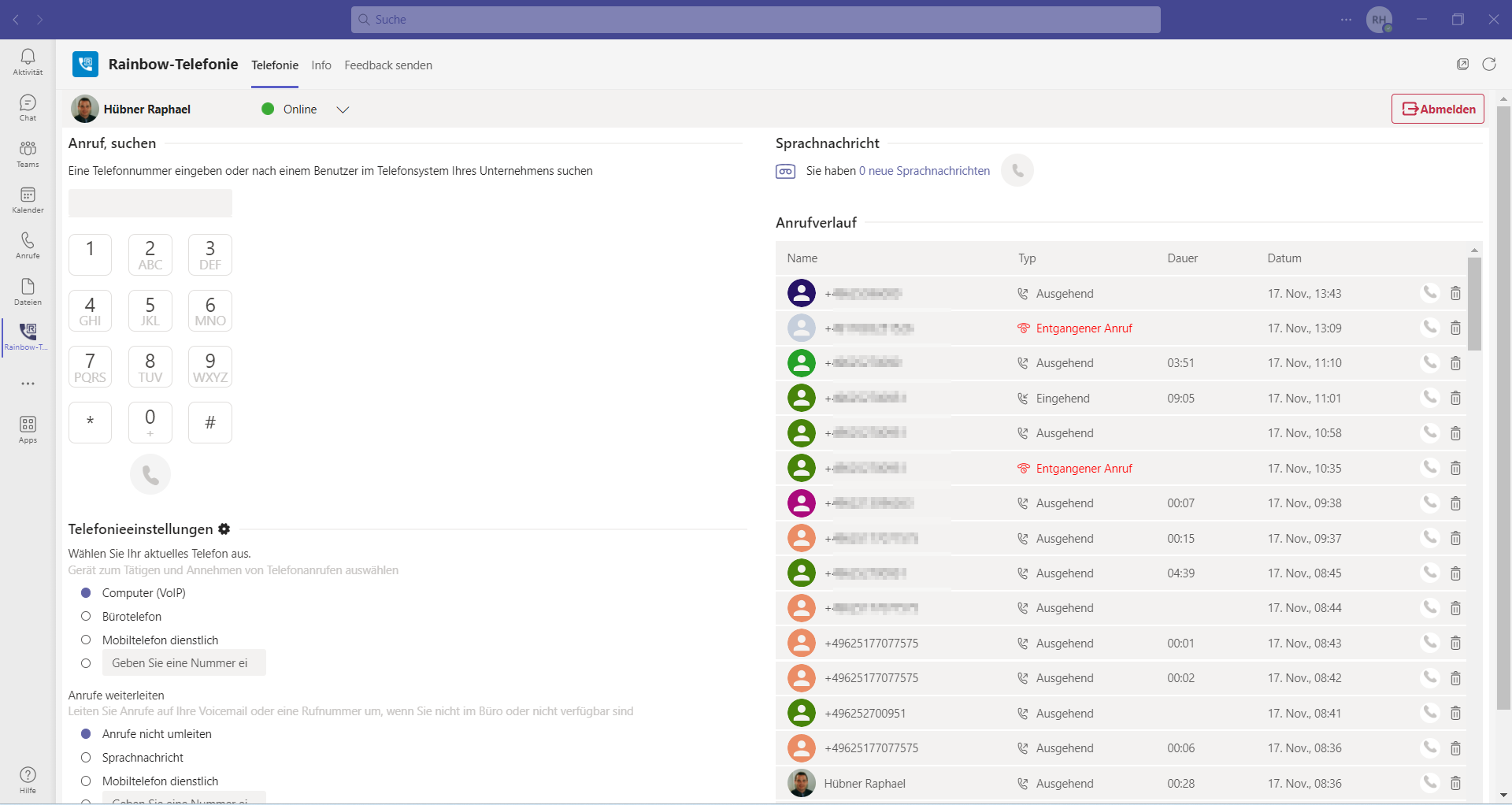 Microsoft Teams Telefon