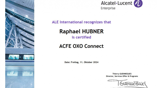 OXO Connect ACFE Zertifizierung